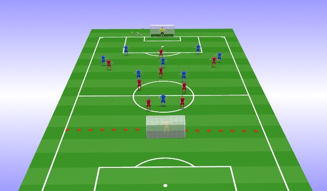 Football/Soccer Session Plan Drill (Colour): SSG