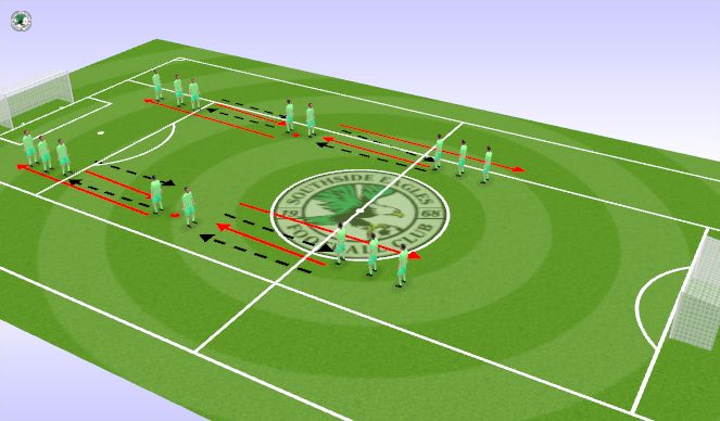 Fútbol Ejercicio del Plan de Sesiones (Color): Passing Practice