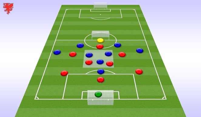 Football/Soccer Session Plan Drill (Colour): SSG