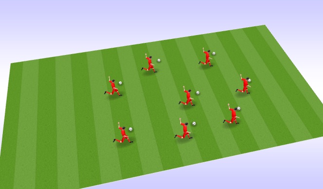 Football/Soccer Session Plan Drill (Colour): shooting Juggling