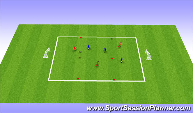 Football/Soccer Session Plan Drill (Colour): Micro Soccer