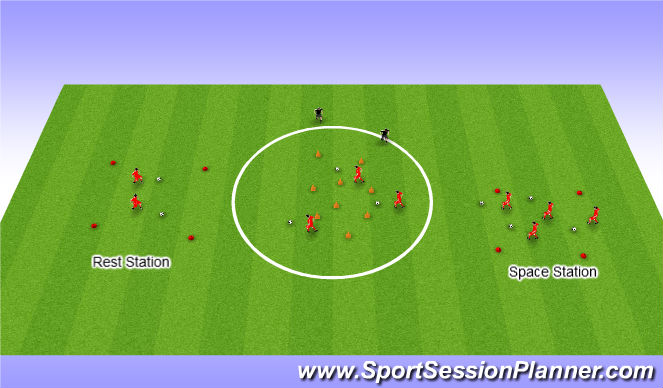 Football/Soccer Session Plan Drill (Colour): Star Wars