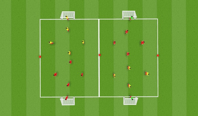 Football/Soccer Session Plan Drill (Colour): Small Sided Game 1