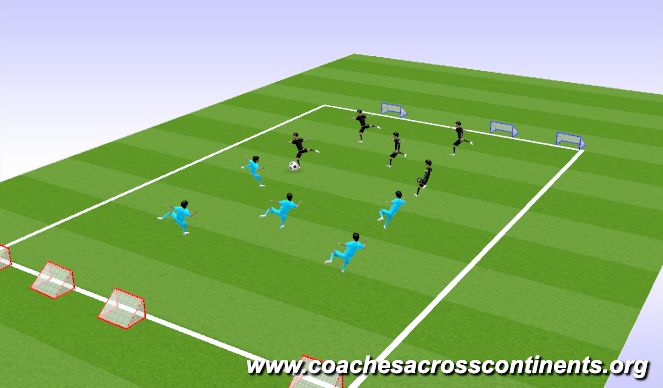 Football/Soccer Session Plan Drill (Colour): Stage 2 Repair - Animation