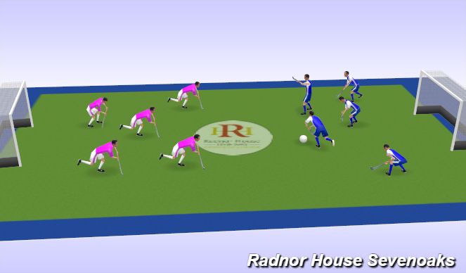 Hockey Session Plan Drill (Colour): Game play