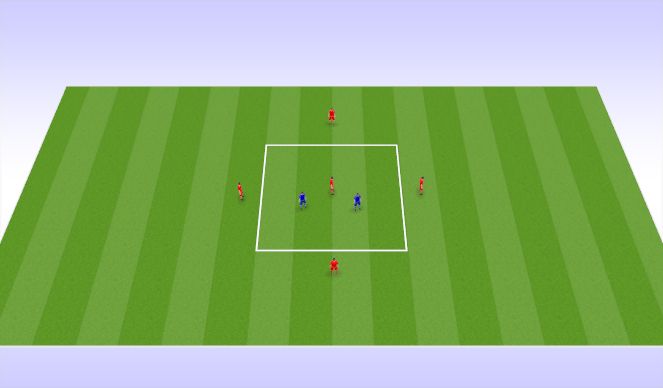 Football/Soccer Session Plan Drill (Colour): Rondo