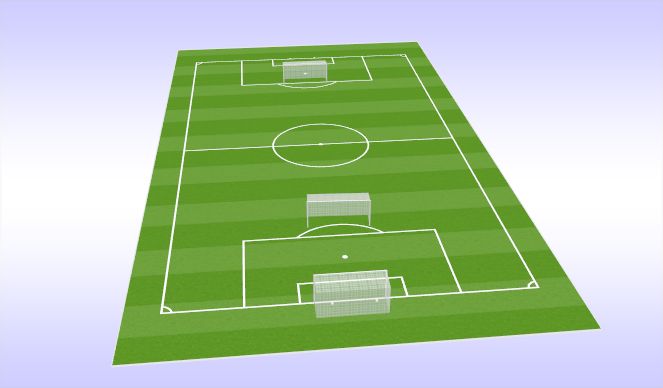 Football/Soccer Session Plan Drill (Colour): Smålagsspel