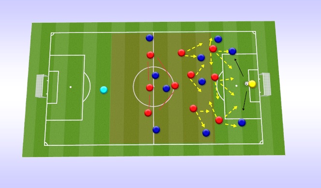 Football/Soccer Session Plan Drill (Colour): Screen 1