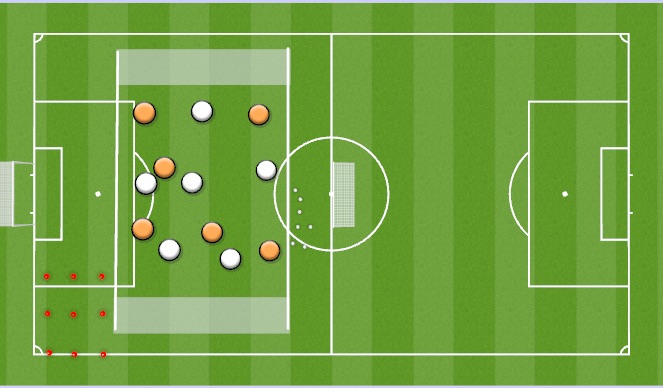 Football/Soccer Session Plan Drill (Colour): Arrival Activity/Technical 1