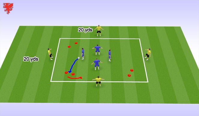 Football/Soccer Session Plan Drill (Colour): Screen 3
