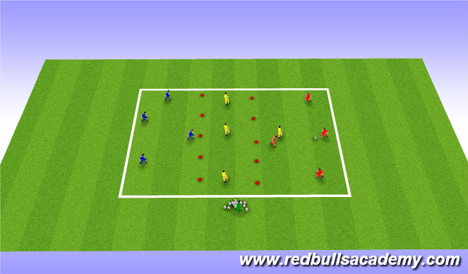 Football/Soccer Session Plan Drill (Colour): Condition game