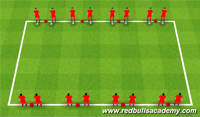 Football/Soccer Session Plan Drill (Colour): Receiving Game