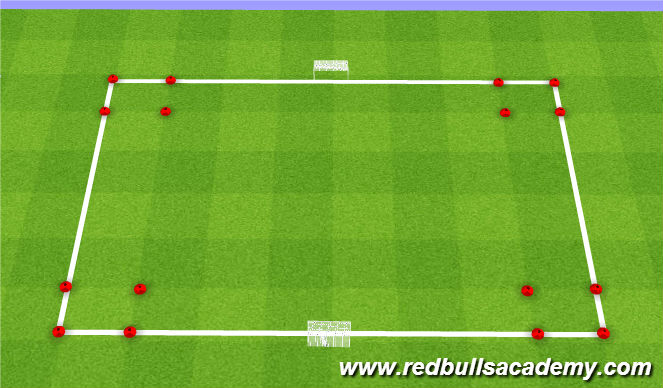 Football/Soccer Session Plan Drill (Colour): Receiving Conditioned Game