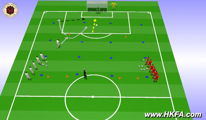 Football/Soccer Session Plan Drill (Colour): T