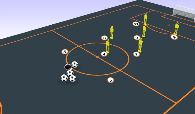 Football/Soccer Session Plan Drill (Colour): Animation 1