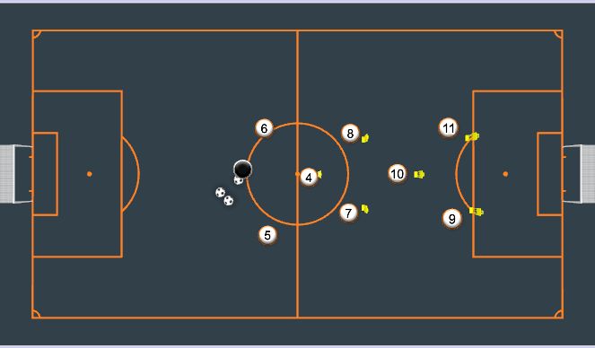 Football/Soccer Session Plan Drill (Colour): Animation 2