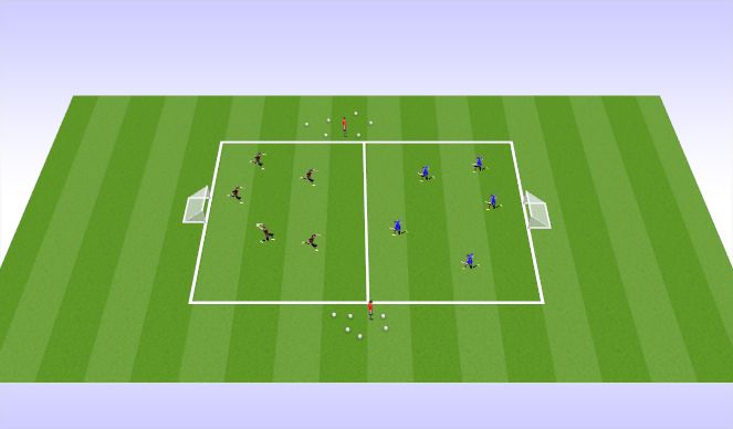 Football/Soccer Session Plan Drill (Colour): Game Sim