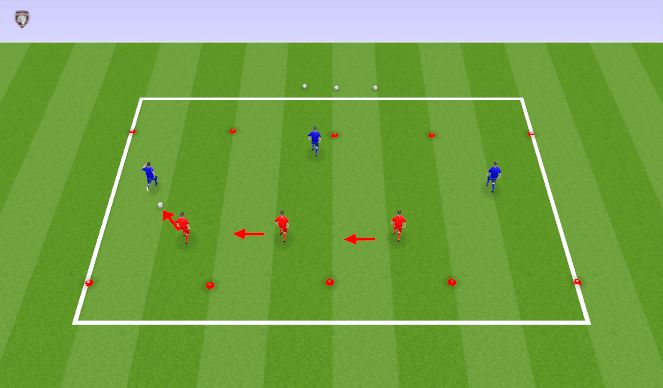 Football/Soccer Session Plan Drill (Colour): Technical 
