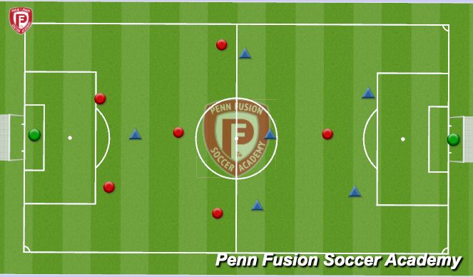Football/Soccer Session Plan Drill (Colour): SSG