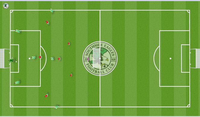Football/Soccer Session Plan Drill (Colour): Training Game