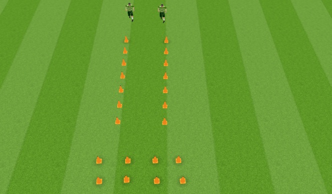 Football/Soccer Session Plan Drill (Colour): Alva - dribbling race