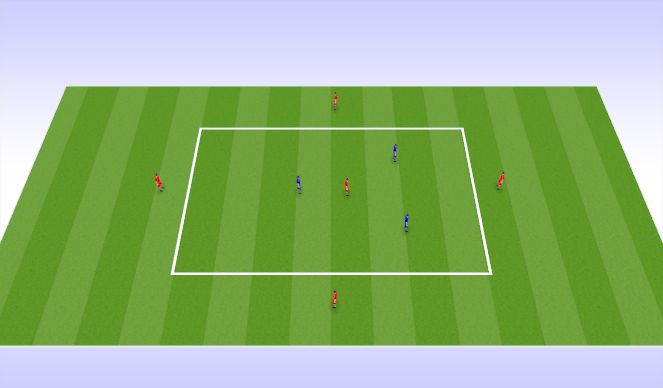 Football/Soccer Session Plan Drill (Colour): Rondo