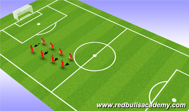 Football/Soccer Session Plan Drill (Colour): Warm Up