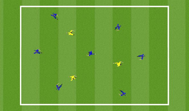 Football/Soccer Session Plan Drill (Colour): Rondo