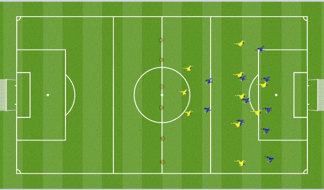 Football/Soccer Session Plan Drill (Colour): Positional