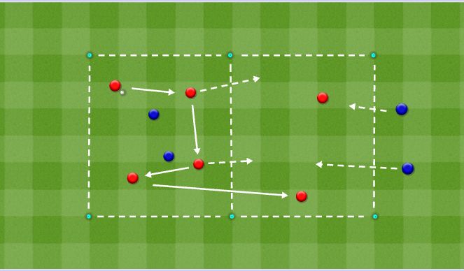 Football/Soccer Session Plan Drill (Colour): SSG
