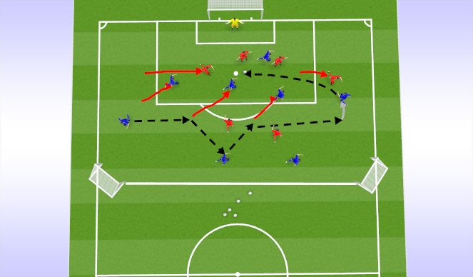 Fútbol Ejercicio del Plan de Sesiones (Color): Main Activity