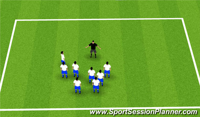 Football/Soccer Session Plan Drill (Colour): Welcome/ Name game
