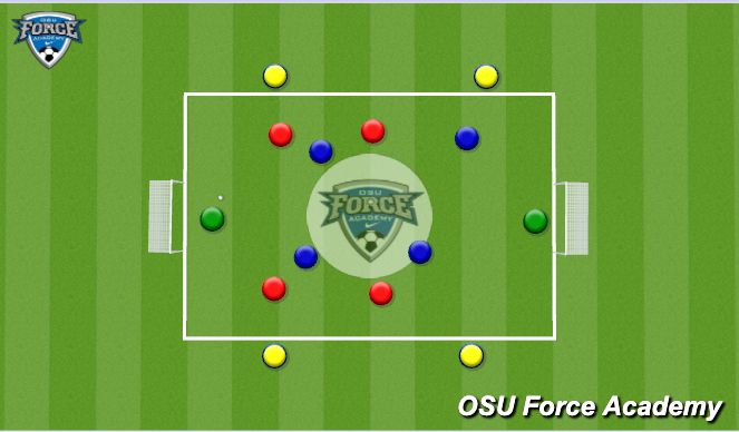 Football/Soccer Session Plan Drill (Colour): SSG