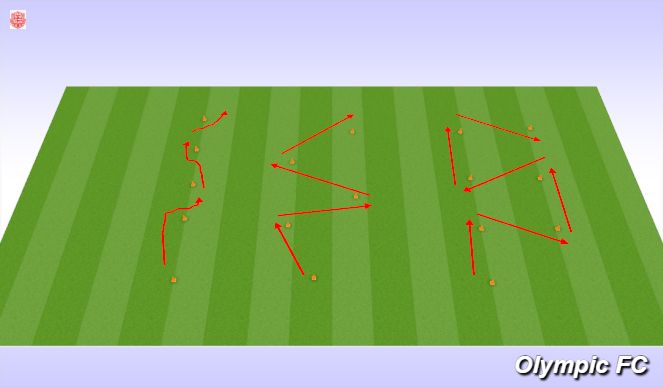 Football/Soccer Session Plan Drill (Colour): Activation