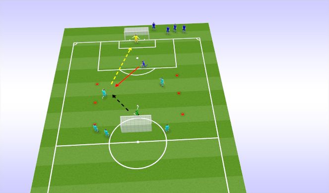 Football/Soccer Session Plan Drill (Colour): T2