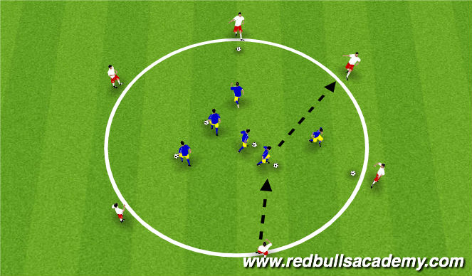 Football/Soccer Session Plan Drill (Colour): Main Theme 1