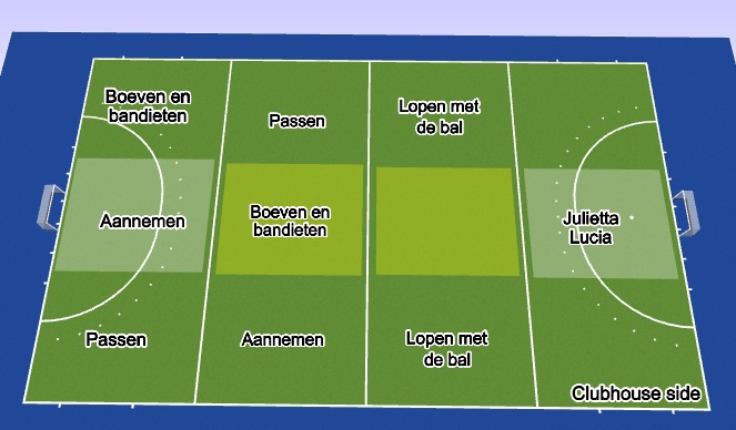 Hockey Session Plan Drill (Colour): Organisatie