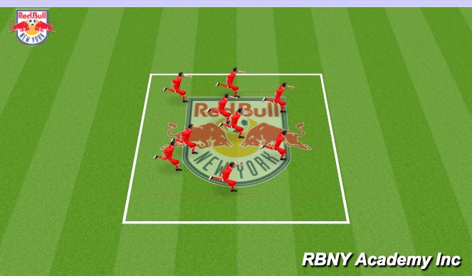 Football/Soccer Session Plan Drill (Colour): Warm up