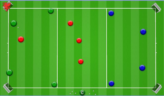 Football/Soccer Session Plan Drill (Colour): Breaking Lines - UEFA C General Practice