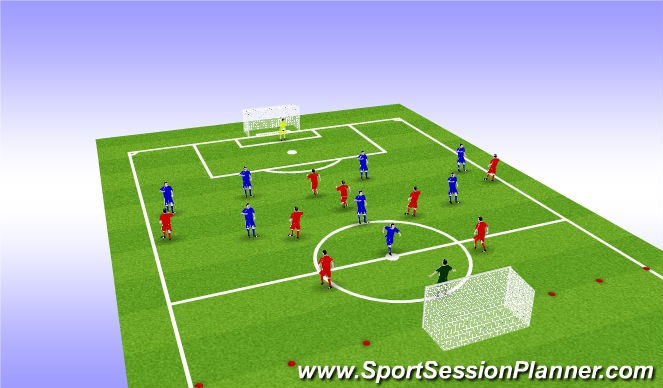 Football/Soccer Session Plan Drill (Colour): Screen 2