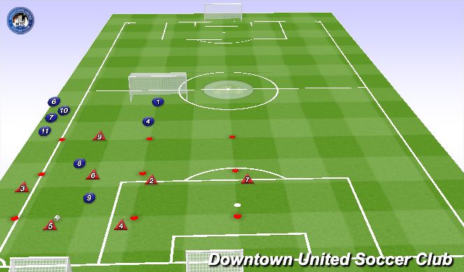 Football/Soccer Session Plan Drill (Colour): Switch POA Rondo