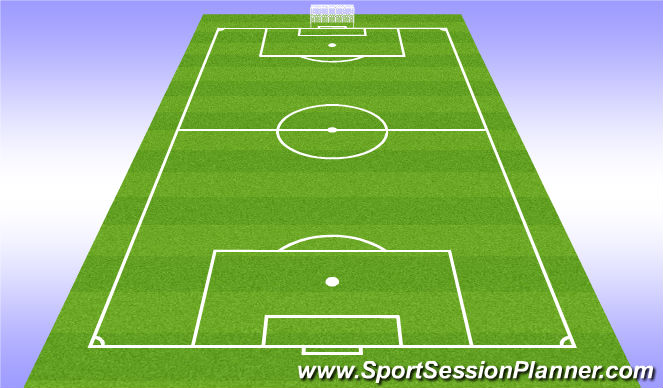 Football/Soccer Session Plan Drill (Colour): 9v9
