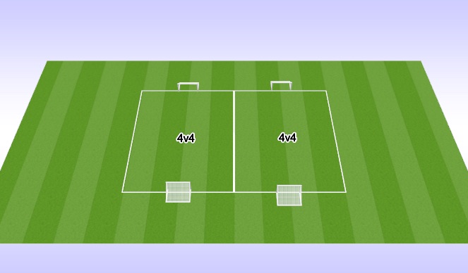 Football/Soccer Session Plan Drill (Colour): Arrival Scrimmage