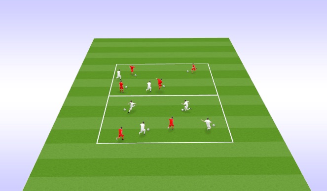 Football/Soccer Session Plan Drill (Colour): Exercise Two