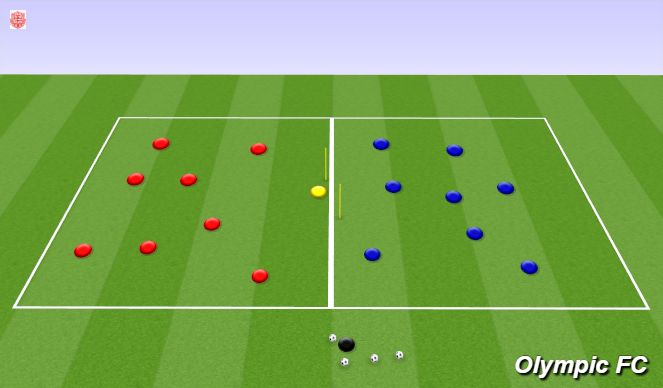 Football/Soccer Session Plan Drill (Colour): Animation 2