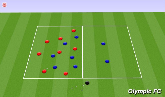 Football/Soccer Session Plan Drill (Colour): Screen 3