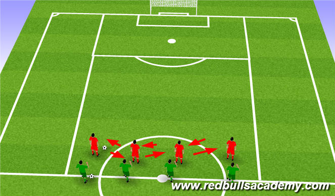 Football/Soccer Session Plan Drill (Colour): Warm Up