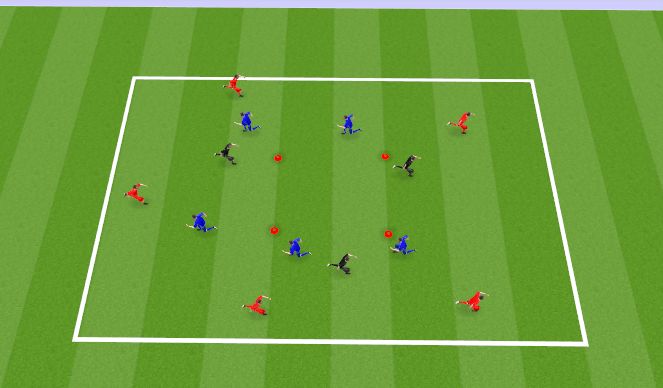 Football/Soccer Session Plan Drill (Colour): PRACTICE 1