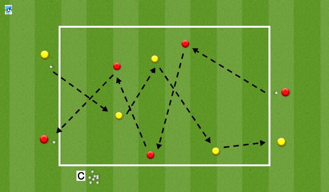 Football/Soccer Session Plan Drill (Colour): Skill Introduction