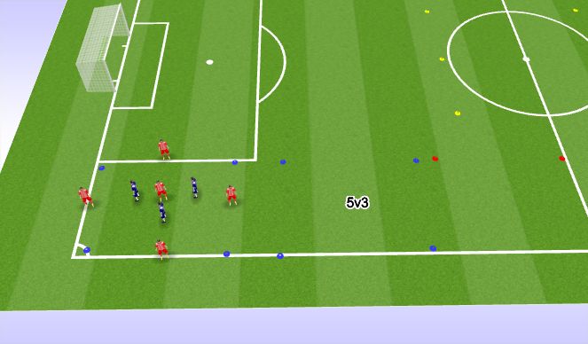 Football/Soccer Session Plan Drill (Colour): Warm Up